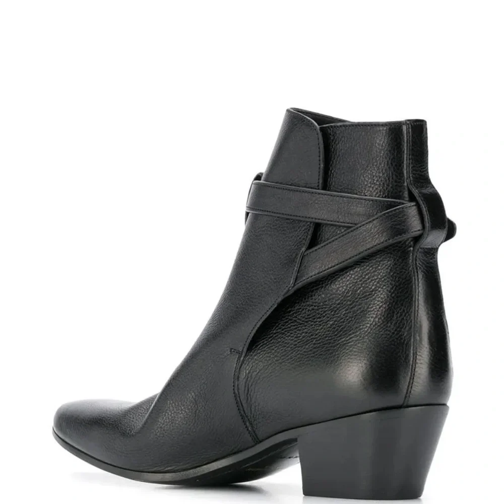 NIB Saint Laurent Blake Jodhpur Strap Ankle Boots - Picture 14 of 15